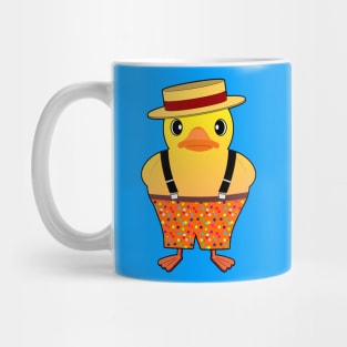 Rubber Duck Boater and Shorts Mug